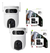 Kit 2 Cámara Wifi H9c Doble Exterior Ezviz + 2 Memorias 64gb