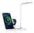 Base De Carga Inalambrica 4 En 1 Con Lampara Led Regulable color blanco + cargador pared QI - comprar online