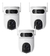 Kit 3 Cámaras Seguridad Wifi H9c Lente Doble Exterior Ezviz