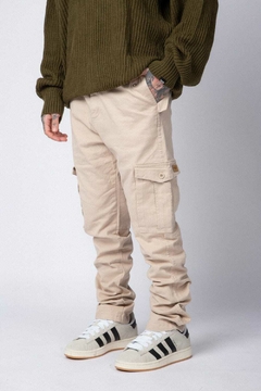Pantalon Cargo QUANT Beige