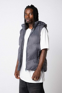 Chaleco Puffer Ebruck Gris Topo