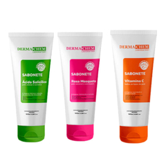 Sabonete Facial Hidratante Rosa Mosqueta e Ácido Salicílico Dermachem 100ml