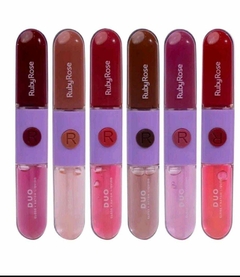DUO Gloss e batom líquido - Ruby Rose