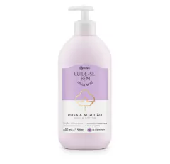 Loção Hidratante Desodorante Corporal Cuide-se Bem Rosa e Algodão 400ml