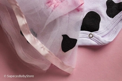 Kit Mesversário Body Saia De Tule E Laço Vaquinha na internet
