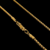 Corrente Veneziana Curta 2mm Fecho Bomba 14,0g Banhada A Ouro 18k