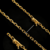 Corrente Cadeado 3,5mm Com Fecho Bomba 16,3g Banhada A Ouro 18k