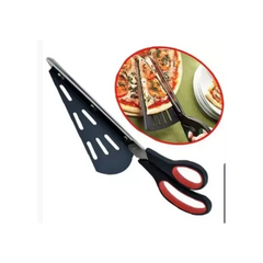 TIJERA CORTA PIZZA TARTAS ACERO INOXIDABLE DESMONTABLE VERDE - comprar online