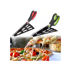 TIJERA CORTA PIZZA TARTAS ACERO INOXIDABLE DESMONTABLE VERDE en internet