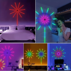 DECORACION TIRAS LED CON FORMA DE FUEGO ARTIFICIAL en internet