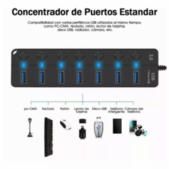 HUB DE 7 PUERTOS USB 3.0 - Online Shoping