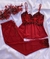 Baby Doll Luxo longo - Vermelho/preto - comprar online