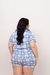 Americano curto Plus Size - Coração Azul na internet