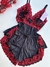 Baby Doll Anne - Preto/vermelho