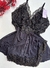 Baby Doll Anne Plus Size - Preto/Dourado