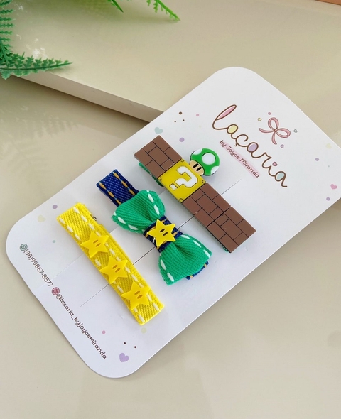 Hair clips - Mário Bros