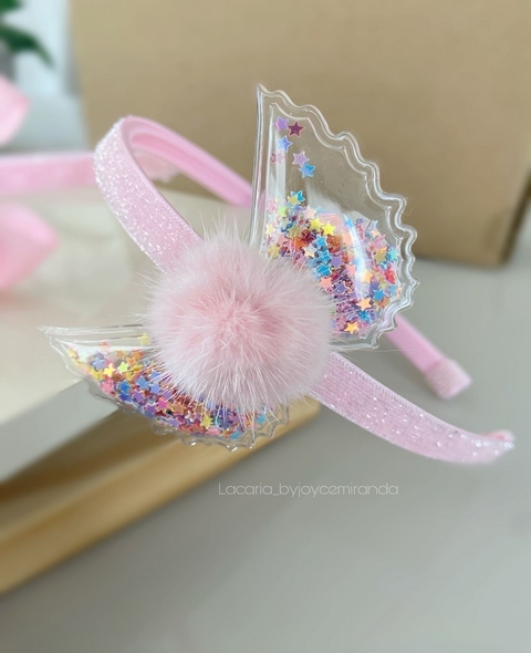 Arco - Asa de anjo com pompom