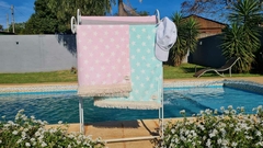 LONA PILETERA-PLAYERA-PLAYA ESTRELLA VERDE AQUA - comprar online
