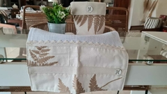 SET CESTO + REPASADOR RAMAS BEIGE