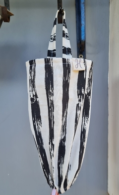 PORTABOLSA TUSOR RAYAS NEGRAS - comprar online