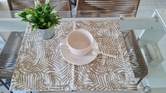 INDIVIDUALES HOJAS BEIGE - HOMEMADE
