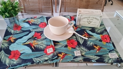 SET X 3 INDIVIDUALES ESTAMPA FLORES - comprar online