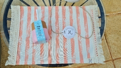INDIVIDUAL MATERO RAYAS ROSA - comprar online
