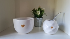 SET CERAMICA CORAZON - comprar online