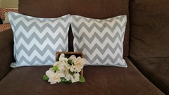 FUNDA LONA CHEVRON GRIS en internet