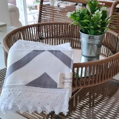 TOALLITA DE MANO ESTAMPA GRIS - comprar online