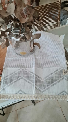 REPASADOR TELA NIDO CHEVRON GRIS