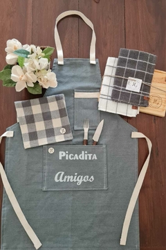 DELANTAL DE JEAN PICADITA AMIGOS