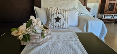 FUNDA RAYADA BEIGE STAR - HOMEMADE