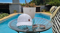 GORRA RAFIA BLANCA