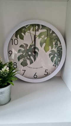 RELOJ DE PARED PALMA MONSTERA - comprar online