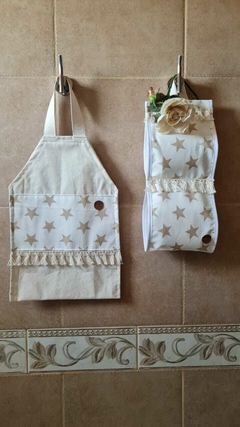 SET DE BAÑO ESTRELLAS BEIGE