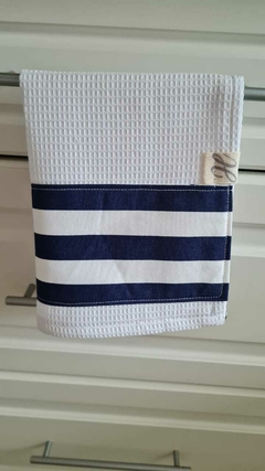 REPASADOR TELA NIDO A RAYAS AZUL - comprar online
