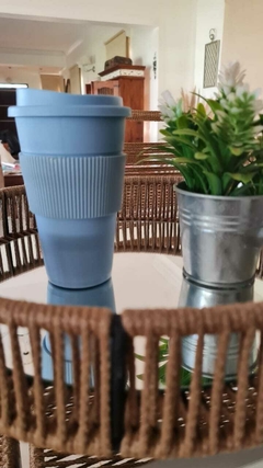 VASO TÉRMICO TIPO STARBUCK MUG CELESTE - comprar online