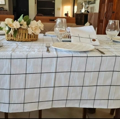 MANTEL A CUADROS TUSOR PESADO - HOMEMADE