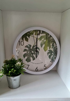 RELOJ DE PARED PALMA MONSTERA