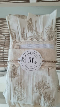 SET DE COCINA ESTAMPA ARBOLITO. - tienda online