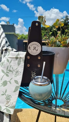 CANASTO ECOCUERO MARRON - comprar online