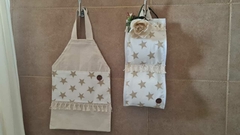 SET DE BAÑO ESTRELLAS BEIGE - tienda online