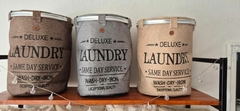 CESTO DE ROPA LAUNDRY AVELLANA - comprar online