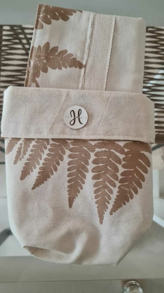 SET CESTO + REPASADOR RAMAS BEIGE en internet