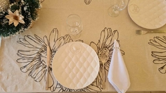 MANTEL TUSOR BOTANICO MARGARITA - tienda online