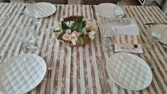 Imagen de MANTEL TUSOR RAYAS BEIGE 2.00 X 1.50