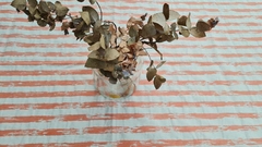 MANTEL TUSOR A RAYAS ROSA - comprar online