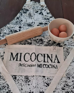 DELANTAL MI COCINA NEVADO NEGRO