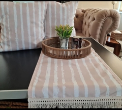 CAMINO RAYADO BEIGE Y BLANCO en internet